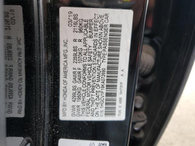 1HGCV1F19KA072690 Honda ACCORD LX