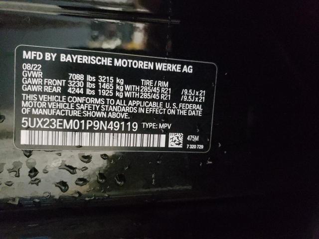 5UX23EM01P9N49119 BMW X7 Xdrive40i