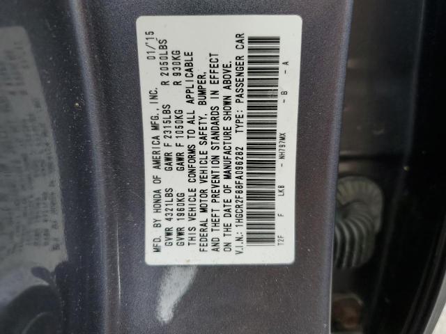 1HGCR2F88FA096282 Honda ACCORD EXL