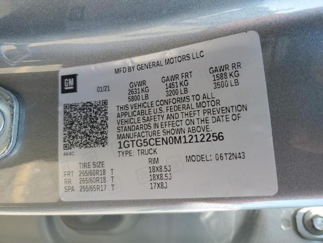 1GTG5CEN0M1212256 GMC Canyon Elevation