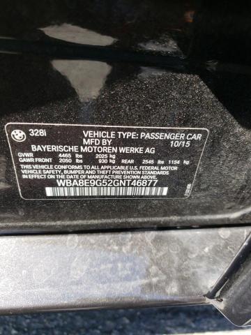 WBA8E9G52GNT46877 BMW 328 I Sulev
