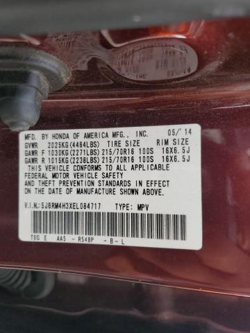 5J6RM4H3XEL084717 Honda CR-V LX