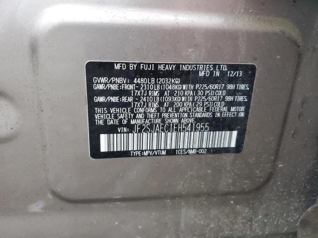 JF2SJAEC1EH541955 Subaru FORESTER 2