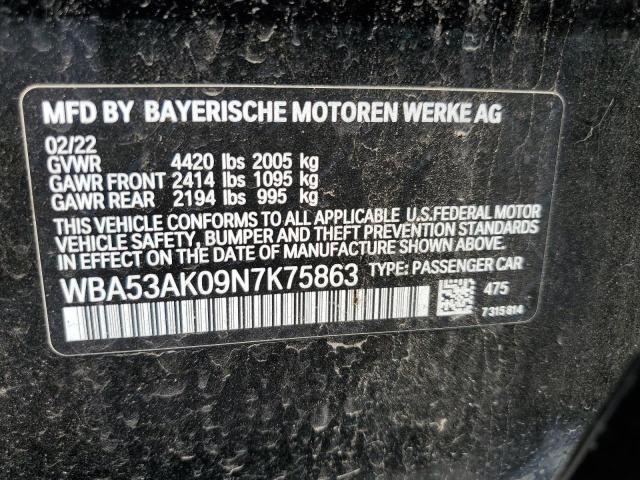 WBA53AK09N7K75863 BMW 228I