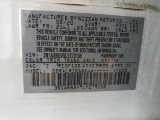 3N1AB8DV9LY279108 Nissan SENTRA SR