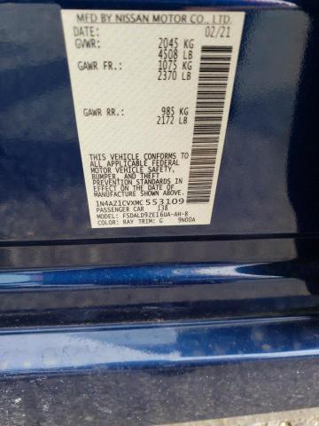1N4AZ1CVXMC553109 Nissan 2021