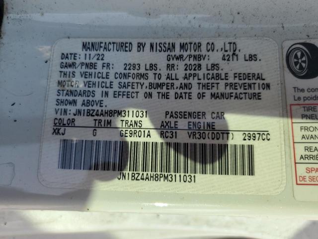 JN1BZ4AH8PM311031 Nissan Z Sport