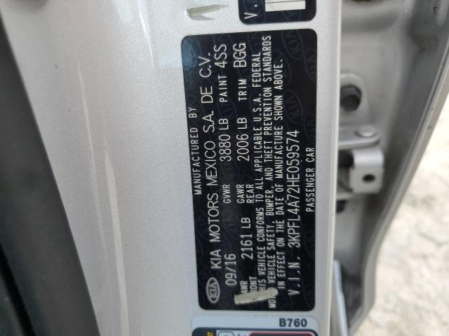 3KPFL4A72HE059574 KIA FORTE LX