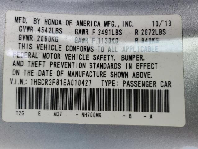 1HGCR3F81EA010427 Honda ACCORD EXL