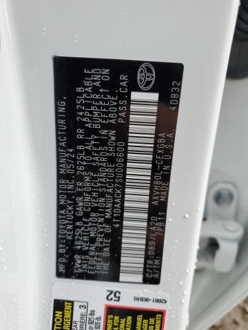 4T1DAACK7SU006600 Toyota CAMRY XSE