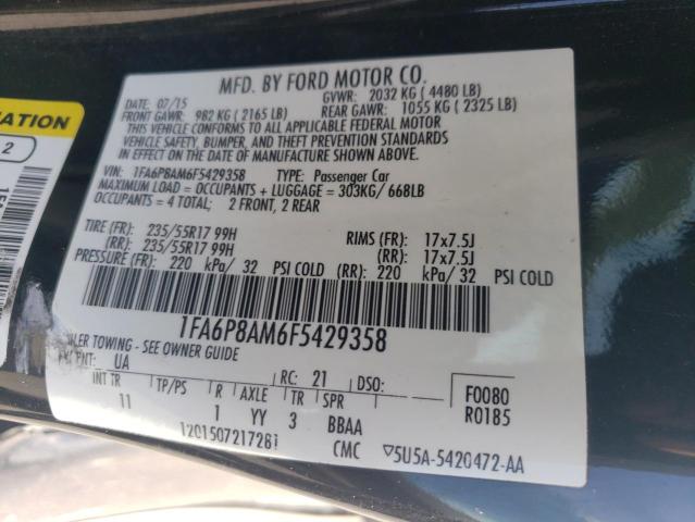 1FA6P8AM6F5429358 Ford Mustang