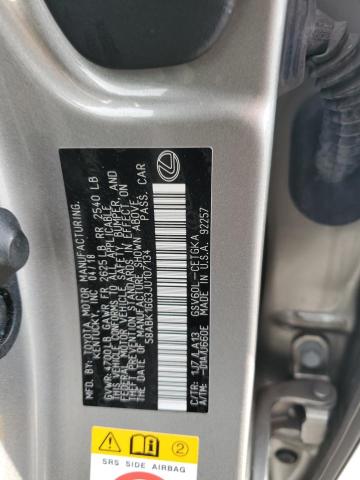 58ABK1GG3JU107134 Lexus ES 350