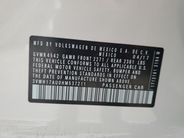 3VWH17AU0HM537211 Volkswagen GOLF ALLTR