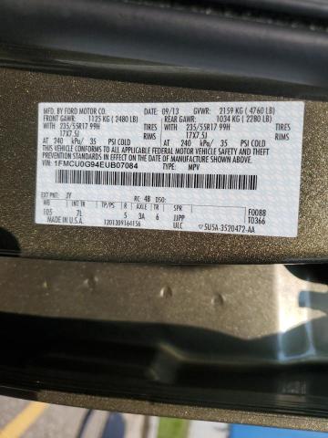 1FMCU0G94EUB07084 Ford ESCAPE SE