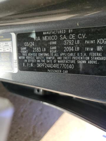 3KPF24AD4RE770140 KIA FORTE LX