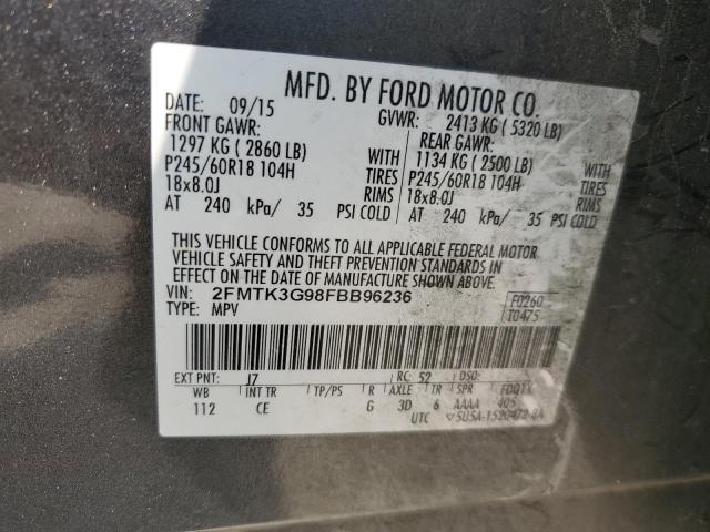 2FMTK3G98FBB96236 Ford EDGE SE