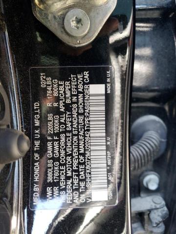 2021 HONDA CIVIC TYPE SHHFK8G72MU202642  71500714