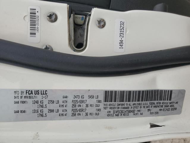 3C4PDCBG1HT589492 Dodge JOURNEY SX