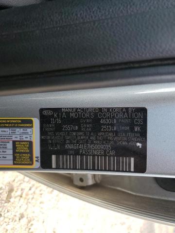 KNAGT4LE7H5009035 KIA OPTIMA HYB