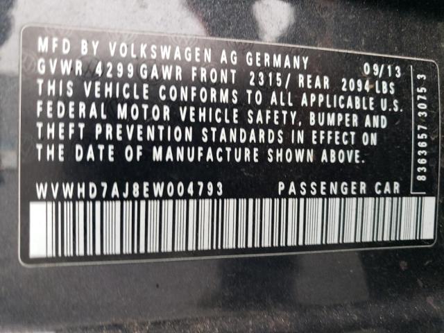 WVWHD7AJ8EW004793 Volkswagen GTI