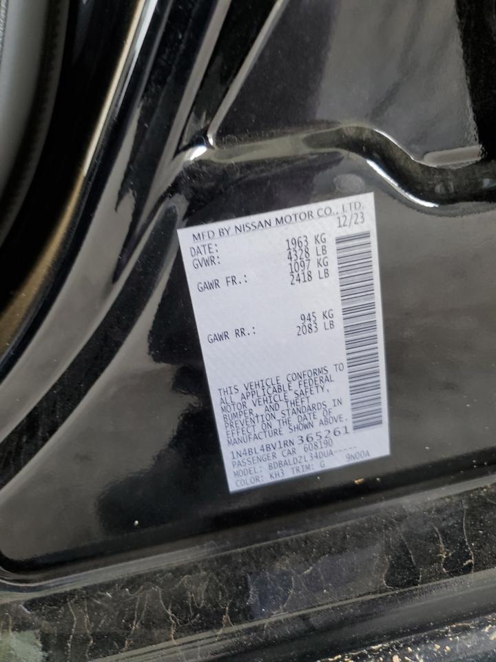 1N4BL4BV1RN365261 Nissan ALTIMA S