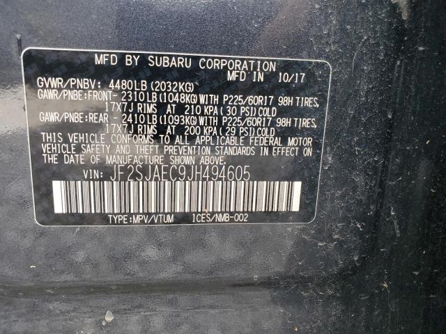 JF2SJAEC9JH494605 Subaru FORESTER 2