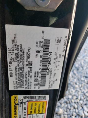 3FA6P0T93GR309770 Ford FUSION SE