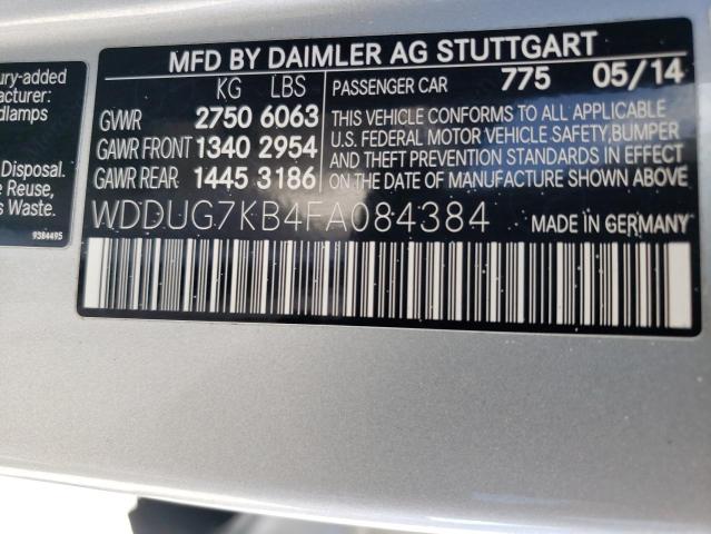 WDDUG7KB4FA084384 Mercedes-Benz S 65 Amg