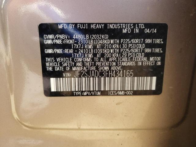 JF2SJADC3FH434165 Subaru FORESTER 2