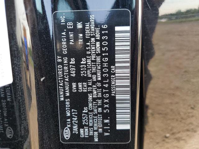 5XXGT4L30HG150316 KIA Optima Lx