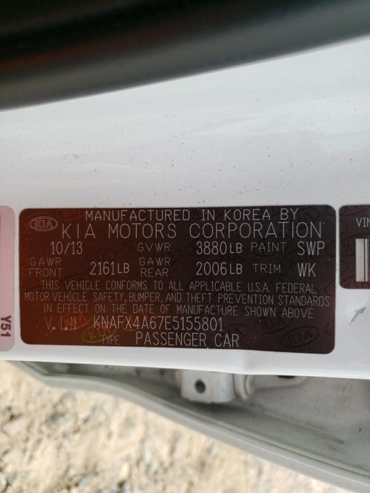 KNAFX4A67E5155801 KIA FORTE LX
