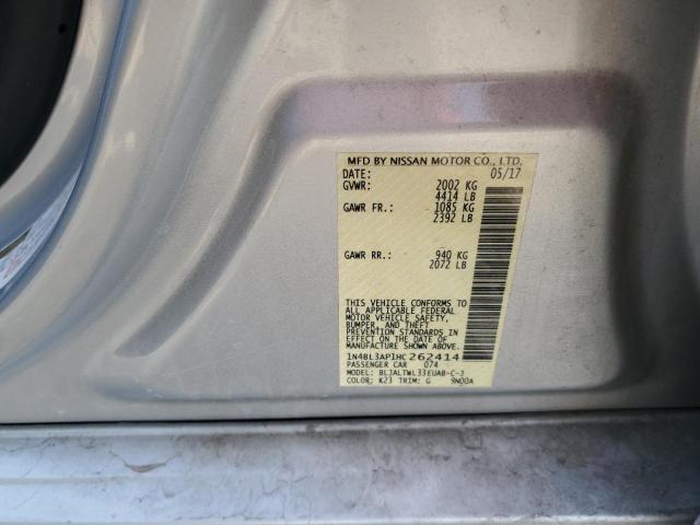 1N4BL3AP1HC262414 Nissan ALTIMA 3.5