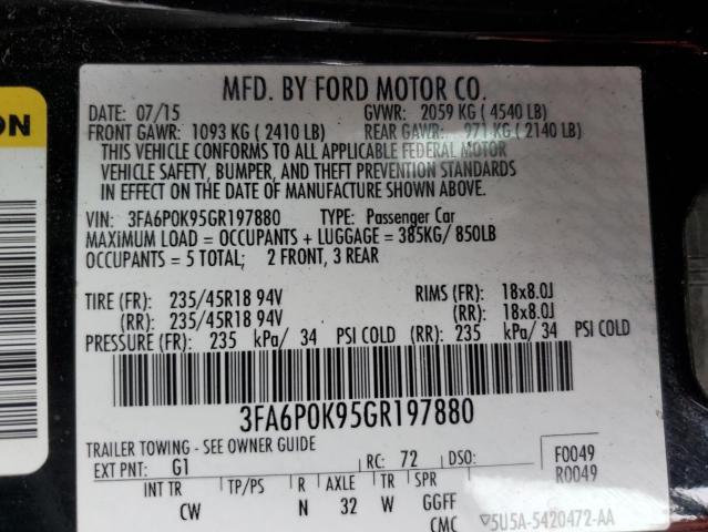 3FA6P0K95GR197880 Ford FUSION TIT