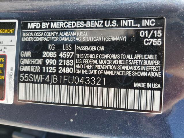 55SWF4JB1FU043321 Mercedes-Benz C 300