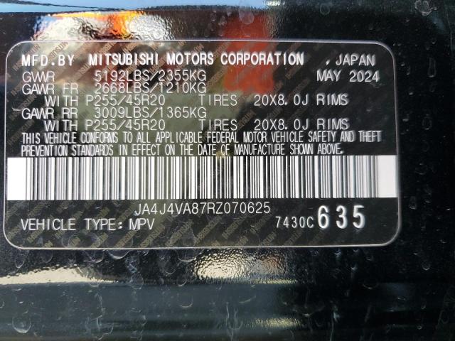 JA4J4VA87RZ070625 Mitsubishi Outlander