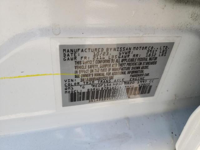 3N1AB8BV4RY231186 Nissan SENTRA S