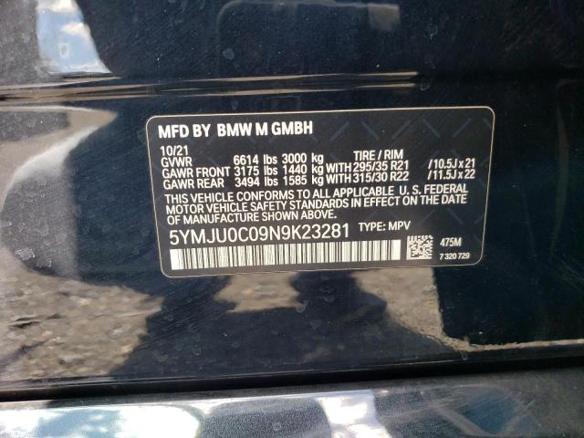 5YMJU0C09N9K23281 BMW X5 M