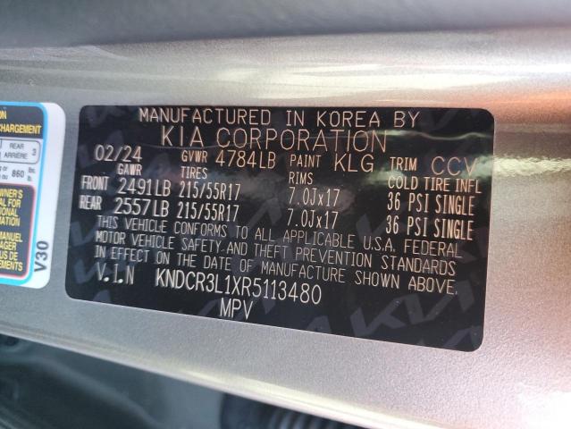 KNDCR3L1XR5113480 KIA Niro Wind