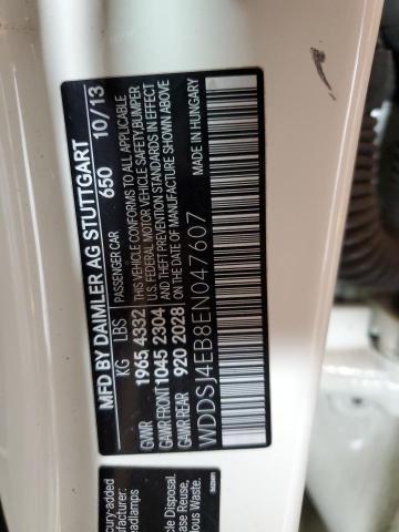 WDDSJ4EB8EN047607 Mercedes-Benz CLA 250