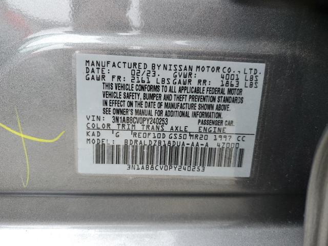 3N1AB8CV0PY240253 Nissan SENTRA SV