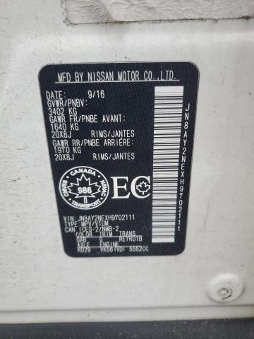 JN8AY2NEXH9702111 Nissan ARMADA PLA
