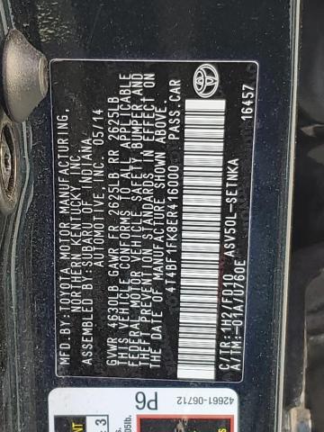 4T4BF1FK8ER416000 Toyota CAMRY L