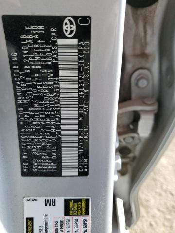 5YFEPMAE4NP275094 Toyota COROLLA LE