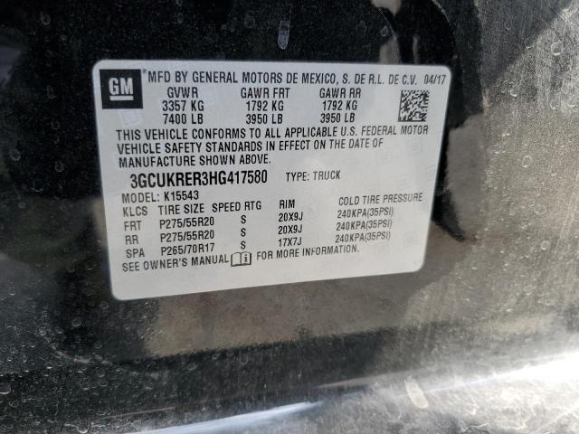 3GCUKRER3HG417580 Chevrolet Silverado