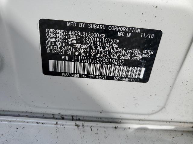 JF1VA1C6XK9819482 Subaru WRX PREMIU
