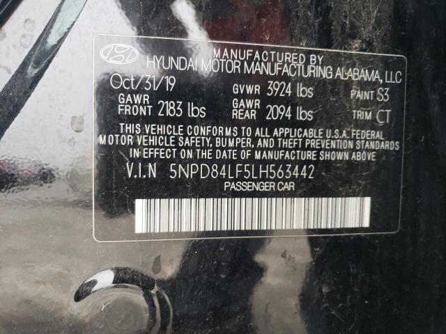 5NPD84LF5LH563442 Hyundai ELANTRA SE