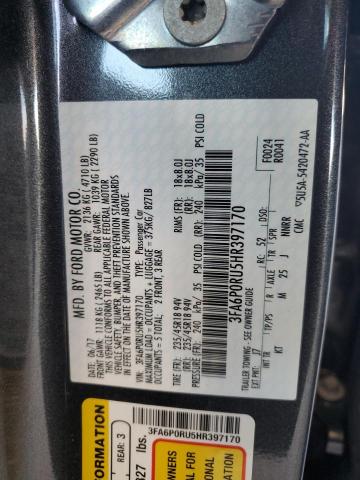 3FA6P0RU5HR397170 Ford FUSION TIT