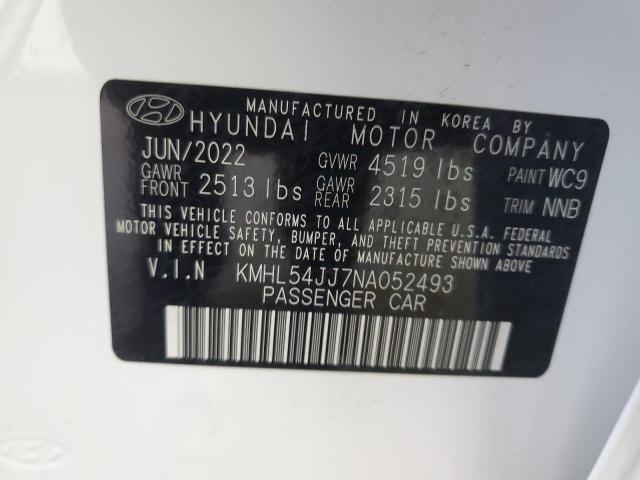KMHL54JJ7NA052493 Hyundai SONATA HYB