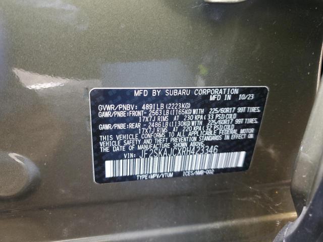 JF2SKAJCXRH423346 Subaru FORESTER W