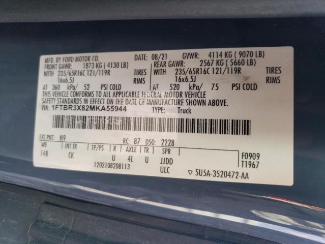 1FTBR3X82MKA55944 Ford TRANSIT T-